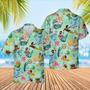 Hawaiian Aloha Shirts Cartoon Mermaid Pattern