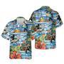 Hawaiian Aloha Shirts Funny Gorilla Surfing