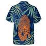 Hawaiian Camp Collar Short Sleeve Button-Down Shirt Jungle Animal