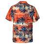 Hawaiian Camp Collar Short Sleeve Button-Down Shirt Tropical Land