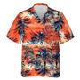 Hawaiian Camp Collar Short Sleeve Button-Down Shirt Tropical Land