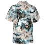 Hawaiian Camp Collar Short Sleeve Button-Down Shirt Tropical Palms Abstract Hawaiian Shirts