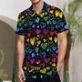 Hawaiian Shirt For Pride Month, Rainbow Lgbt Print Summer Hawaiian Shirts Beach Shirts Gift For Lesbian Gaymer