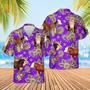 Hereford Cattle Lovers Aloha Pattern All Over Printed Hawaiian Shirt