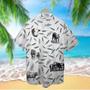 Hereford Cattle Pattern Hawaiian, Unisex Print Aloha Short Sleeve Casual Shirt, Gift For Cow Lover