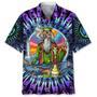 Hippie Abstract Hawaiian Shirts For Men And Woman, Summer Aloha Beach Shirt, Hippie Hawaiian Shirt