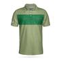 Hit 'Em Long & Straight Golf Course Pattern Polo Shirt, Elegant Golf Shirt For Men, Cool Gift For Golfers Coolspod