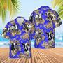 Holstein Friesian Cattle Lovers Aloha Pattern All Over Printed Hawaiian Shirt