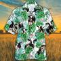 Holstein Friesian Cattle Lovers Tropical Plant Hawaiian Shirt, Unisex Print Aloha Short Sleeve Casual Shirt