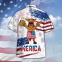 Horse Drink Beer Hawaiian Shirt Cute Merica Beer American Flag Pattern Hawaiian Shirts