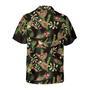 Hyperfavor Santa Santa Riding Sleigh Pattern Hawaiian Shirt, Xmas Hawaiian Shirts