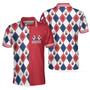 I Don't Need Therapy I Just Need To Bowl Polo Shirt, Argyle Pattern Bowling Shirt For Men, Gift For Bowling Lovers Coolspod