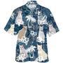 Khao Manee Hawaiian Shirt For Man And Woman, White Cat Hawaii Beach Shirts, Hawaiian Shirt Cat