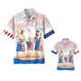 Labrador Family Hawaiian Shirt For Independence Day, Funny Dog Hawaii Beach Shirt, Cool Of July Present