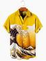 Lapel Casual Hawaiian Shirt, Full Printed Hawaii Shirt, Aloha Gift For Him