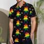 Lgbt Frog Holding Pride Flag Hawaiian Vintage Shirt Mens Button Down Plus Size Tropical Hawaii Beach Shirts