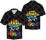 Lgbt Love Pride Hawaii Shirt Cotton Casual Button Down Short Sleeves Hawaiian Pocket Shirt