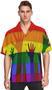 Lgbt Rainbow Flag Men's Hawaiian Shirt, Pride Ally Hawaii Shirt, Ally Pride Hawaiian Shirt