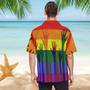 Lgbt Rainbow Flag Men's Hawaiian Shirt, Pride Ally Hawaii Shirt, Ally Pride Hawaiian Shirt