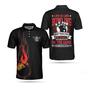 Life Is Like Bowling Keep Your Eyes On The Balls Bowling Polo Shirt, Black Flame Bowling Ball Polo Shirt For Men Coolspod