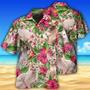 Lovely Sphynx Cat With Tropical Floral Pattern Hawaiian Shirt, Cat Lovers Hawaii Shirt