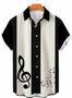 Music Note Hawaiian Shirt Black And White Hawaiian Shirt Gift For Musician