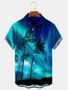 Ombre Coconut Tree Hawaiian Shirt, Beach Hawaiian Shirt, Aloha Hawaii Shirt