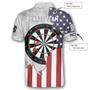 Personalized Dart Board Usa Flag Custom Darts Shirts, Flag Vintage Dart Gift