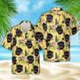 Personalized Flower Face Pattern Hawaiian Aloha Shirts