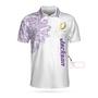 Personalized Golden Your Hole Is My Goal Custom Polo Shirt, Golden Golfer Purple Golf Shirt For Men Coolspod