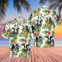 Personalized Name Holstein Friesian Cattle Pineapples All Over Printed Hawaiian Shirt