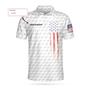 Personalized White American Flag Golf Shirt For Men, Of July Polo Shirt For Golfer Coolspod
