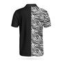 Personalized Zebra Pattern Golf Custom Polo Shirt, Cool Black And White Zebra Golf Shirt For Men Coolspod