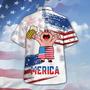 Pig Drink Beer Hawaiian Shirt Funny Merica Pig Usa Flag Pattern Hawaii Shirt Men Women