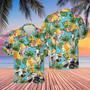 Pineapple Hawaiian Theme For Brahman Cattle Lovers All Printed Hawaiian Shirt