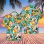 Pineapple Hawaiian Theme For Charolais Cattle Lovers All Printed Hawaiian Shirt