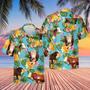 Pineapple Hawaiian Theme For Hereford Cattle Lovers All Printed Hawaiian Shirt