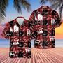 Plaid Pattern Black Angus All Over Printed Hawaiian Shirt