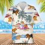 Poodle Toy Summer Beach Hawaiian Shirt, Short Sleeve Dog Full Print Aloha Beach Shirt For Dog Lovers