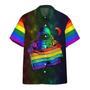 Pride Hawaiian Shirt, Beach Shirt Lgbt Hawaiian Shirt Astronaut Lgbt Rainbow Flag Galaxy Hawaii