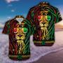 Rasta Jamaica King Lion Reggae Unisex Hawaiian Aloha Shirts