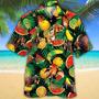 Red Brahman Cattle Lover Tropical Fruits Hawaiian Shirt For Men And Women, Bull Cow Hawaii Beach Shirt