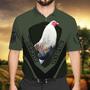 Rooster Printed Shirt Personalized Name Polo Shirt