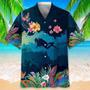 Scuba Diving Coconut Ocean Hawaiian Shirts For Travel Summer, Scuba Diving All Over Printed Hawaii Shirt