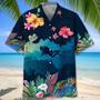 Scuba Diving Usa Blue Tropical Hawaiian Shirts, Aloha Diving Beach Shirt, Beautiful Hawaiian Shirt For Summer