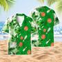 St Patricks Day Hawaiian Shirts With Bowling Floral, Aloha Hawaiian Shirt, Short Sleeve Hawaiian Shirt For Him