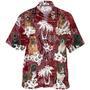 Staffordshire Bull Terrier Hawaiian Shirt, Red Hawaii Shirt For Dog Lovers