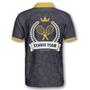 Tennis Balls Pattern Crown Emblem Custom Tennis Shirts For Men