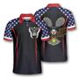 Tennis Eagle American Flag Custom Tennis Shirts For Men