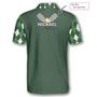 Tennis Heartbeat Pulse Line Green Argyle Plaid Custom Polo Tennis Shirts For Men
